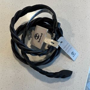 Timberland women’s leather woven belt
